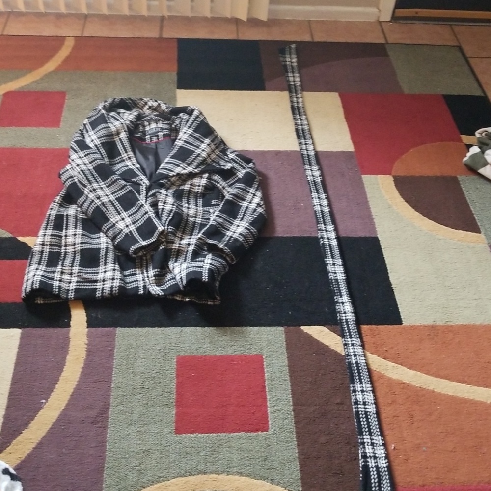 White and black robe